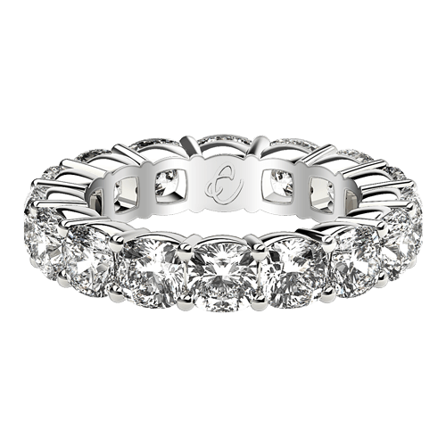 Cushion Eternity Rings