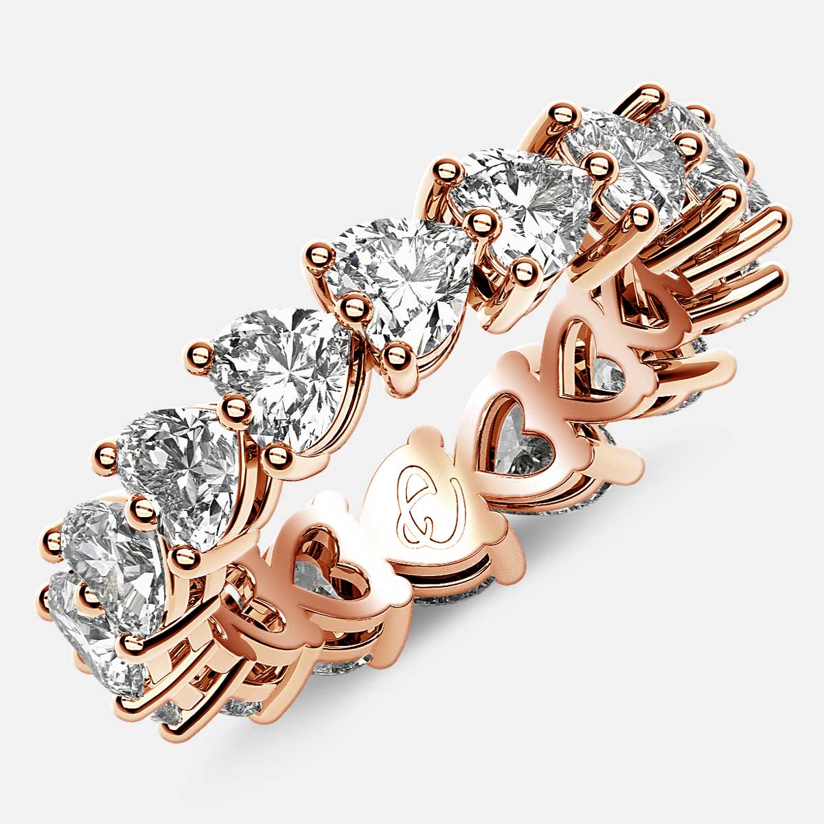 Heart Shaped Diamond Eternity Ring and Band Online - Eternity US